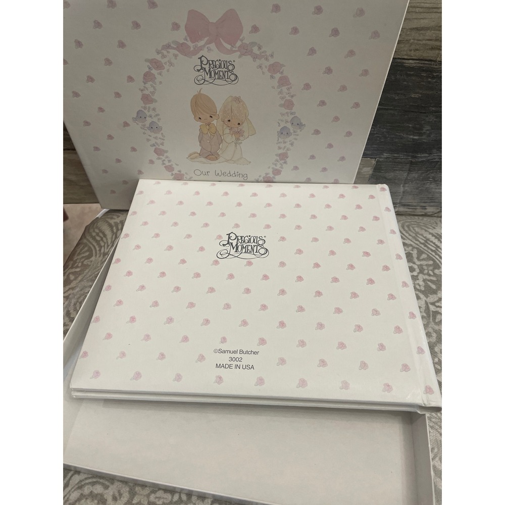 Precious Moments Our Wedding Guest Book with Original Box Vintage Samuel Butcher - Picture 2 of 3